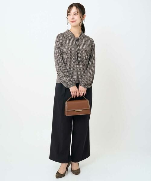 Maison de CINQ / メゾン ドゥ サンク その他パンツ | 【小さいサイズ】ストレートワイドシルエットパンツ(無地・チェック)/洗える | 詳細30