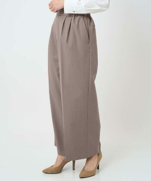 Maison de CINQ / メゾン ドゥ サンク その他パンツ | 【小さいサイズ】ストレートワイドシルエットパンツ(無地・チェック)/洗える | 詳細6