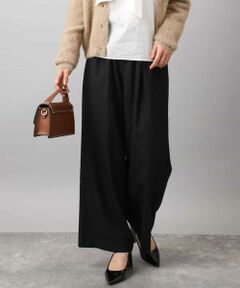 Maison de CINQ / メゾン ドゥ サンク チノ・ワークパンツ | 【小さいサイズ】裏起毛ワイドストレートプルオンパンツ/洗える