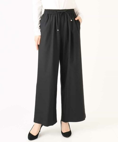 Maison de CINQ / メゾン ドゥ サンク チノ・ワークパンツ | 【小さいサイズ】裏起毛ワイドストレートプルオンパンツ/洗える | 詳細14