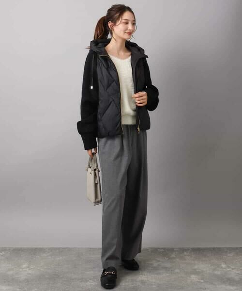 Maison de CINQ / メゾン ドゥ サンク チノ・ワークパンツ | 【小さいサイズ】裏起毛ワイドストレートプルオンパンツ/洗える | 詳細2