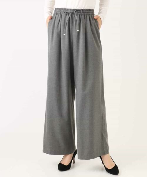 Maison de CINQ / メゾン ドゥ サンク チノ・ワークパンツ | 【小さいサイズ】裏起毛ワイドストレートプルオンパンツ/洗える | 詳細6