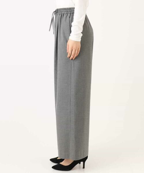 Maison de CINQ / メゾン ドゥ サンク チノ・ワークパンツ | 【小さいサイズ】裏起毛ワイドストレートプルオンパンツ/洗える | 詳細7