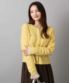 Maison de CINQ / メゾン ドゥ サンク カーディガン・ボレロ | 【小さいサイズ】ミニブークレーカーディガン/洗える