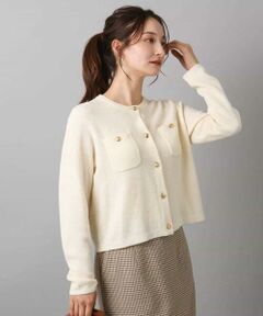 Maison de CINQ / メゾン ドゥ サンク カーディガン・ボレロ | 【小さいサイズ】ミニブークレーカーディガン/洗える