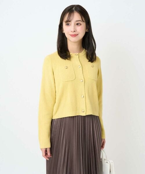 Maison de CINQ / メゾン ドゥ サンク カーディガン・ボレロ | 【小さいサイズ】ミニブークレーカーディガン/洗える | 詳細1