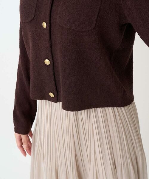 Maison de CINQ / メゾン ドゥ サンク カーディガン・ボレロ | 【小さいサイズ】ミニブークレーカーディガン/洗える | 詳細10