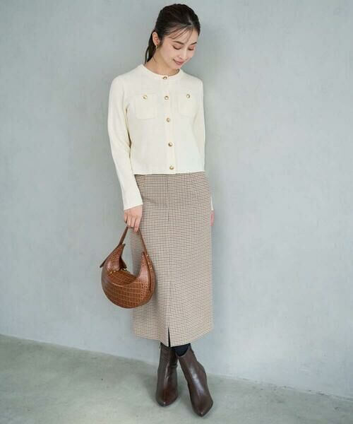 Maison de CINQ / メゾン ドゥ サンク カーディガン・ボレロ | 【小さいサイズ】ミニブークレーカーディガン/洗える | 詳細16