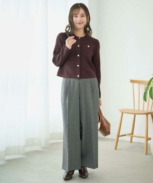 Maison de CINQ / メゾン ドゥ サンク カーディガン・ボレロ | 【小さいサイズ】ミニブークレーカーディガン/洗える | 詳細20