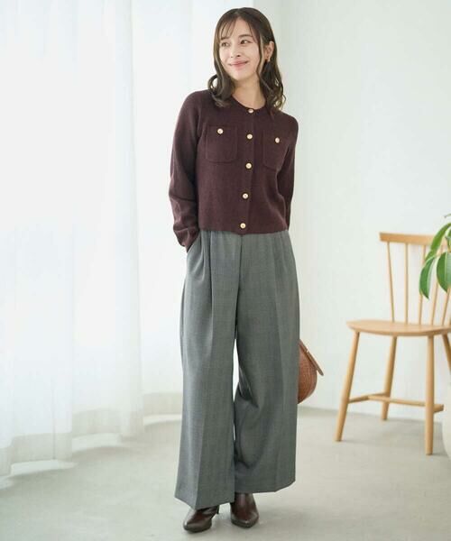 Maison de CINQ / メゾン ドゥ サンク カーディガン・ボレロ | 【小さいサイズ】ミニブークレーカーディガン/洗える | 詳細21