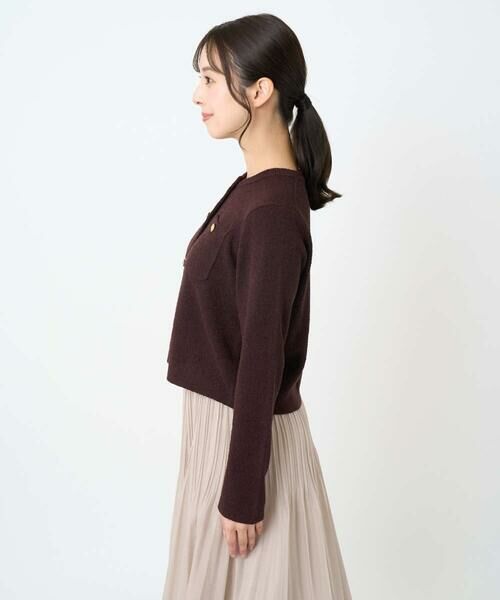 Maison de CINQ / メゾン ドゥ サンク カーディガン・ボレロ | 【小さいサイズ】ミニブークレーカーディガン/洗える | 詳細5