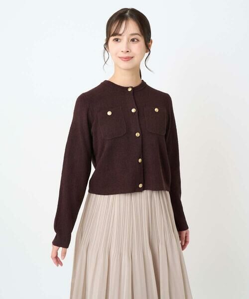 Maison de CINQ / メゾン ドゥ サンク カーディガン・ボレロ | 【小さいサイズ】ミニブークレーカーディガン/洗える | 詳細6