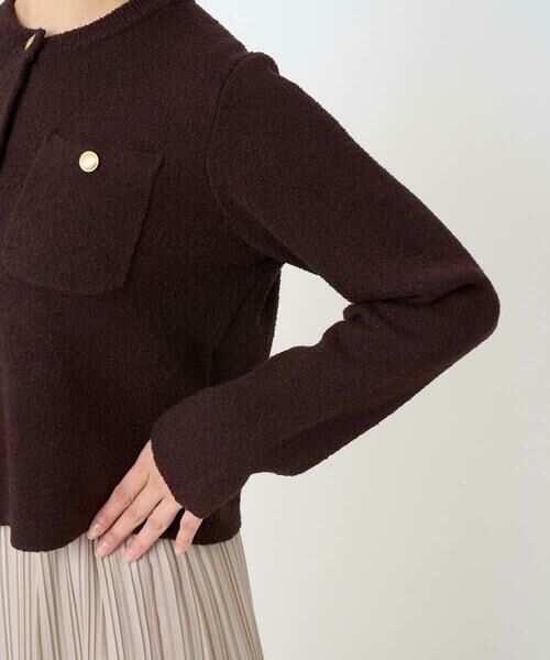Maison de CINQ / メゾン ドゥ サンク カーディガン・ボレロ | 【小さいサイズ】ミニブークレーカーディガン/洗える | 詳細9