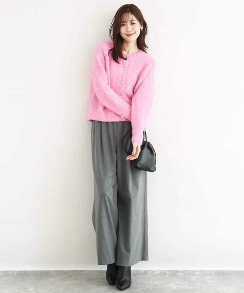 Maison de CINQ / メゾン ドゥ サンク カーディガン・ボレロ | 【小さいサイズ】ヘアリーニットカーディガン/洗える | 詳細9