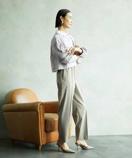 Maison de CINQ / メゾン ドゥ サンク シャツ・ブラウス | [小さいサイズ][2WAY]クレリックオーバーサイズストライプシャツ | 詳細22