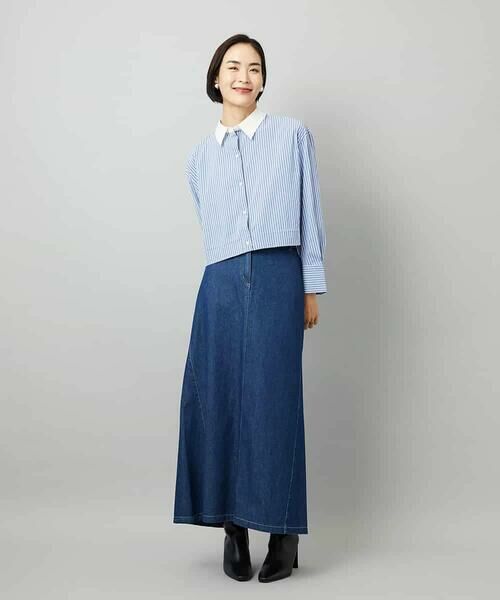 Maison de CINQ / メゾン ドゥ サンク シャツ・ブラウス | [小さいサイズ][2WAY]クレリックオーバーサイズストライプシャツ | 詳細28