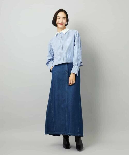 Maison de CINQ / メゾン ドゥ サンク シャツ・ブラウス | [小さいサイズ][2WAY]クレリックオーバーサイズストライプシャツ | 詳細29