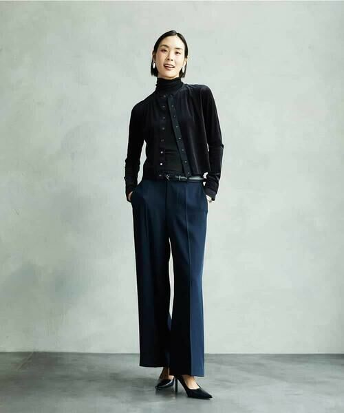 Maison de CINQ / メゾン ドゥ サンク カーディガン・ボレロ | [小さいサイズ]シアーベロアクルーネックカーディガン | 詳細17