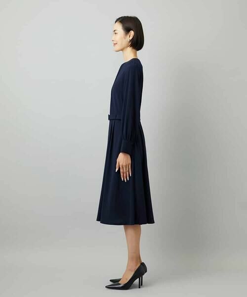Maison de CINQ / メゾン ドゥ サンク ロング・マキシ丈ワンピース | [小さいサイズ]ノーカラープリーツワンピース | 詳細13