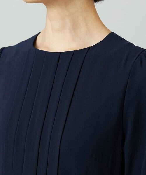 Maison de CINQ / メゾン ドゥ サンク ロング・マキシ丈ワンピース | [小さいサイズ]ノーカラープリーツワンピース | 詳細16