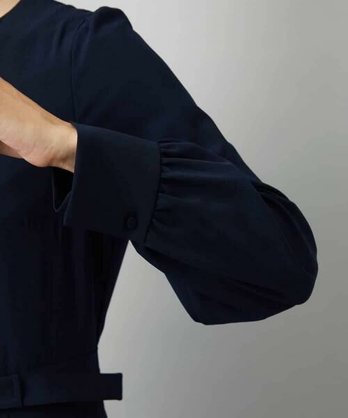 Maison de CINQ / メゾン ドゥ サンク ロング・マキシ丈ワンピース | [小さいサイズ]ノーカラープリーツワンピース | 詳細18