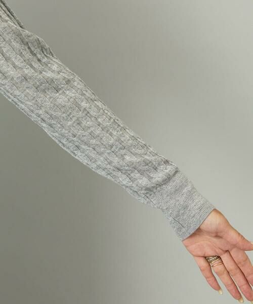 Maison de CINQ / メゾン ドゥ サンク ニット・セーター | [小さいサイズ]シアーケーブルハイネックニット | 詳細10