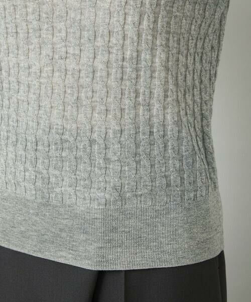 Maison de CINQ / メゾン ドゥ サンク ニット・セーター | [小さいサイズ]シアーケーブルハイネックニット | 詳細11