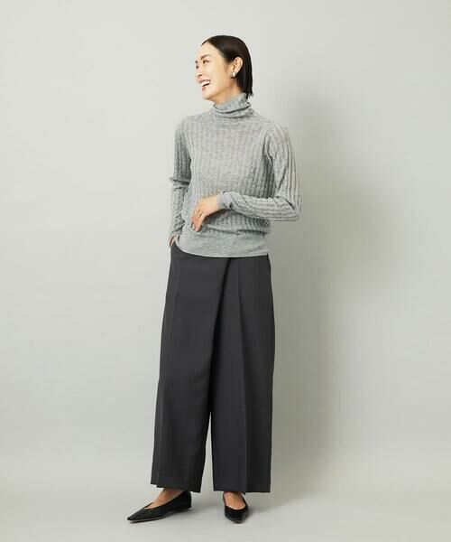 Maison de CINQ / メゾン ドゥ サンク ニット・セーター | [小さいサイズ]シアーケーブルハイネックニット | 詳細16