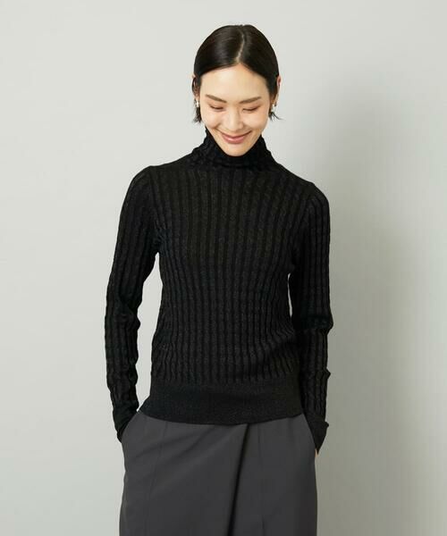 Maison de CINQ / メゾン ドゥ サンク ニット・セーター | [小さいサイズ]シアーケーブルハイネックニット | 詳細3