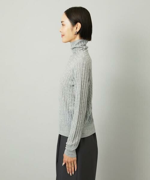 Maison de CINQ / メゾン ドゥ サンク ニット・セーター | [小さいサイズ]シアーケーブルハイネックニット | 詳細7