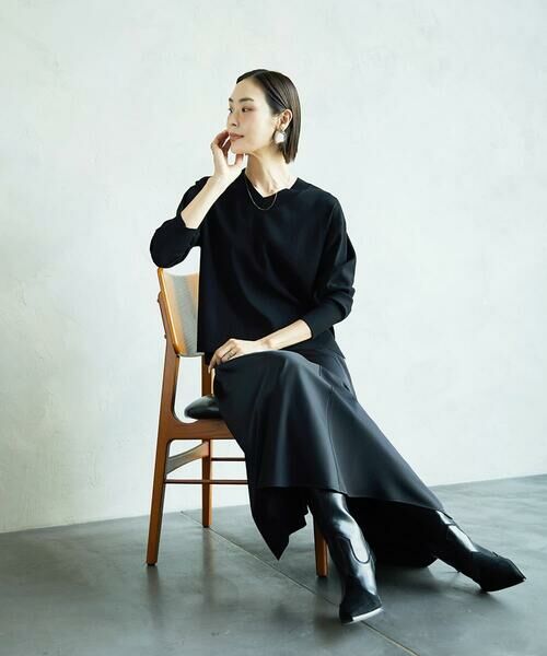 Maison de CINQ / メゾン ドゥ サンク ロング・マキシ丈スカート | [小さいサイズ]サテンマーメードスカート | 詳細13