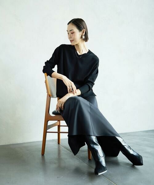 Maison de CINQ / メゾン ドゥ サンク ロング・マキシ丈スカート | [小さいサイズ]サテンマーメードスカート | 詳細14