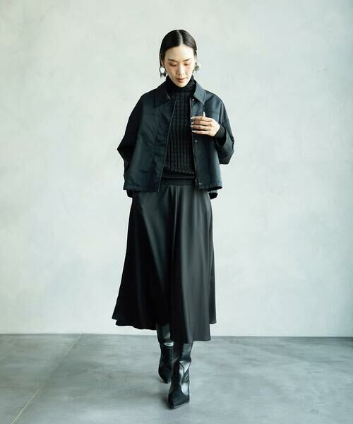 Maison de CINQ / メゾン ドゥ サンク ロング・マキシ丈スカート | [小さいサイズ]サテンマーメードスカート | 詳細16