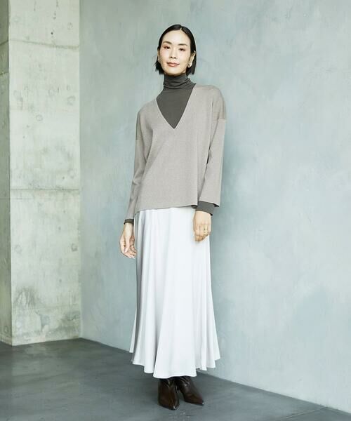 Maison de CINQ / メゾン ドゥ サンク ロング・マキシ丈スカート | [小さいサイズ]サテンマーメードスカート | 詳細20