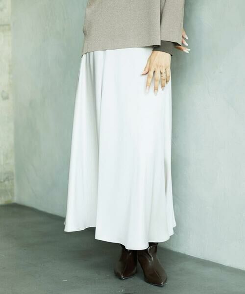 Maison de CINQ / メゾン ドゥ サンク ロング・マキシ丈スカート | [小さいサイズ]サテンマーメードスカート | 詳細4