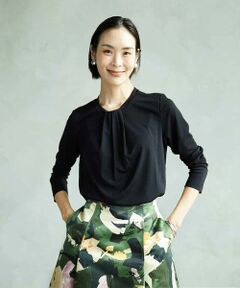 Maison de CINQ / メゾン ドゥ サンク カットソー | [小さいサイズ]ボウタイ風ブラウソー