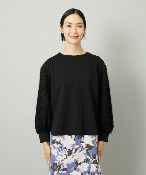 Maison de CINQ / メゾン ドゥ サンク カットソー | [小さいサイズ]パフスリーブ異素材カットソー | 詳細5