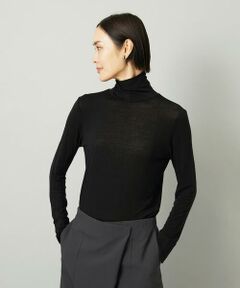 Maison de CINQ / メゾン ドゥ サンク カットソー | [小さいサイズ]［レイヤードにおすすめ］シアーハイネックカットソー