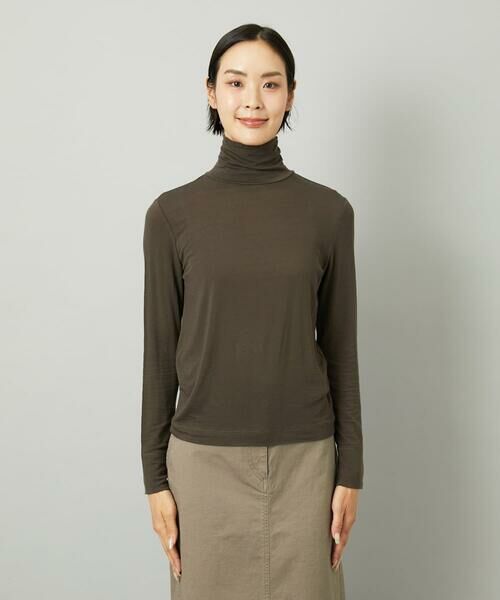 Maison de CINQ / メゾン ドゥ サンク カットソー | [小さいサイズ]［レイヤードにおすすめ］シアーハイネックカットソー | 詳細12