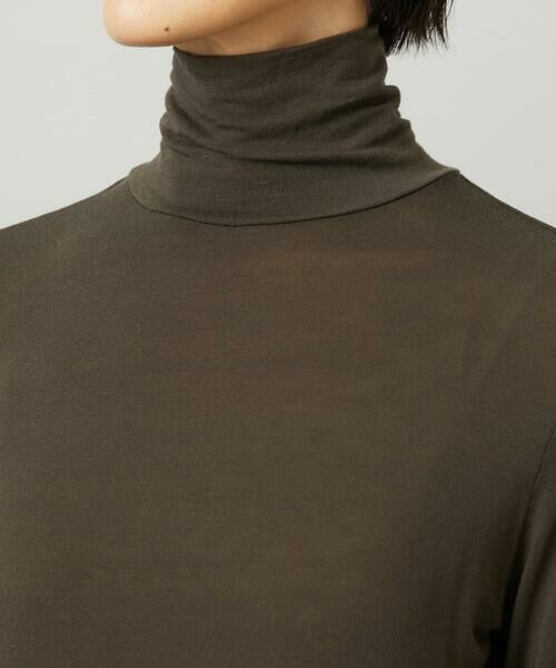 Maison de CINQ / メゾン ドゥ サンク カットソー | [小さいサイズ]［レイヤードにおすすめ］シアーハイネックカットソー | 詳細15