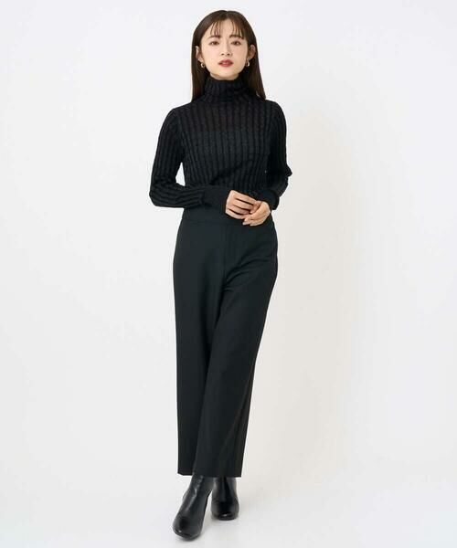 Maison de CINQ / メゾン ドゥ サンク その他パンツ | [小さいサイズ][定番人気]ストレッチ裏起毛ワイドパンツ | 詳細28