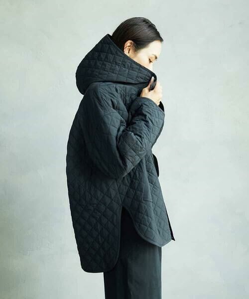 Maison de CINQ / メゾン ドゥ サンク その他アウター | [小さいサイズ]オーバーサイズフードキルティングコート | 詳細1