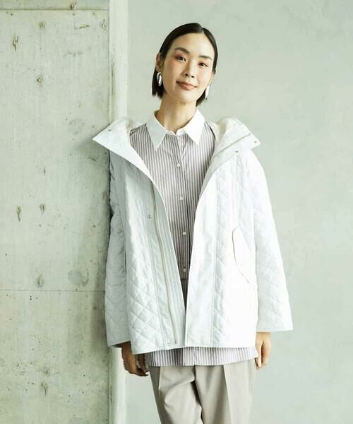 Maison de CINQ / メゾン ドゥ サンク その他アウター | [小さいサイズ]オーバーサイズフードキルティングコート | 詳細6