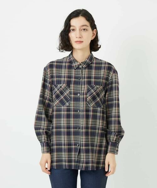 Maison de CINQ / メゾン ドゥ サンク シャツ・ブラウス | 先染めチェックブラウス | 詳細3