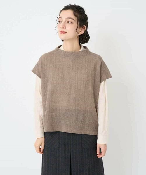 Maison de CINQ / メゾン ドゥ サンク シャツ・ブラウス | [セットアップ対応]リファインガーゼベストブラウス | 詳細1