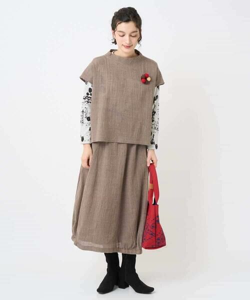 Maison de CINQ / メゾン ドゥ サンク シャツ・ブラウス | [セットアップ対応]リファインガーゼベストブラウス | 詳細13