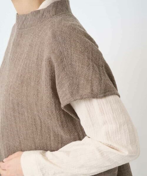 Maison de CINQ / メゾン ドゥ サンク シャツ・ブラウス | [セットアップ対応]リファインガーゼベストブラウス | 詳細7