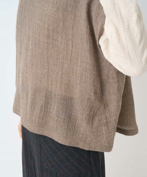 Maison de CINQ / メゾン ドゥ サンク シャツ・ブラウス | [セットアップ対応]リファインガーゼベストブラウス | 詳細8