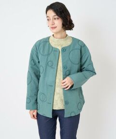 Maison de CINQ / メゾン ドゥ サンク セットアップ | ドットキルトノーカラージャケット