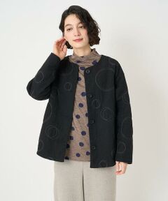 Maison de CINQ / メゾン ドゥ サンク セットアップ | ドットキルトノーカラージャケット